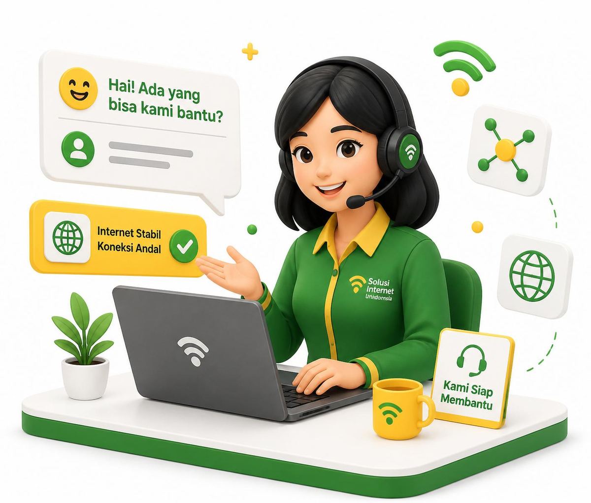 Customer service PT Revolusi Digital Solusi siap membantu pelanggan